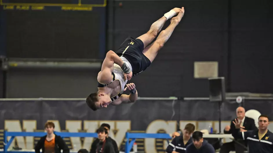Four Navy Gymnasts Advance to Second Day of NCAA Championship Competition
